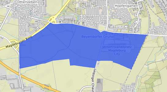 Bodenrichtwertkarte Magdeburg Beyendorfer Grund